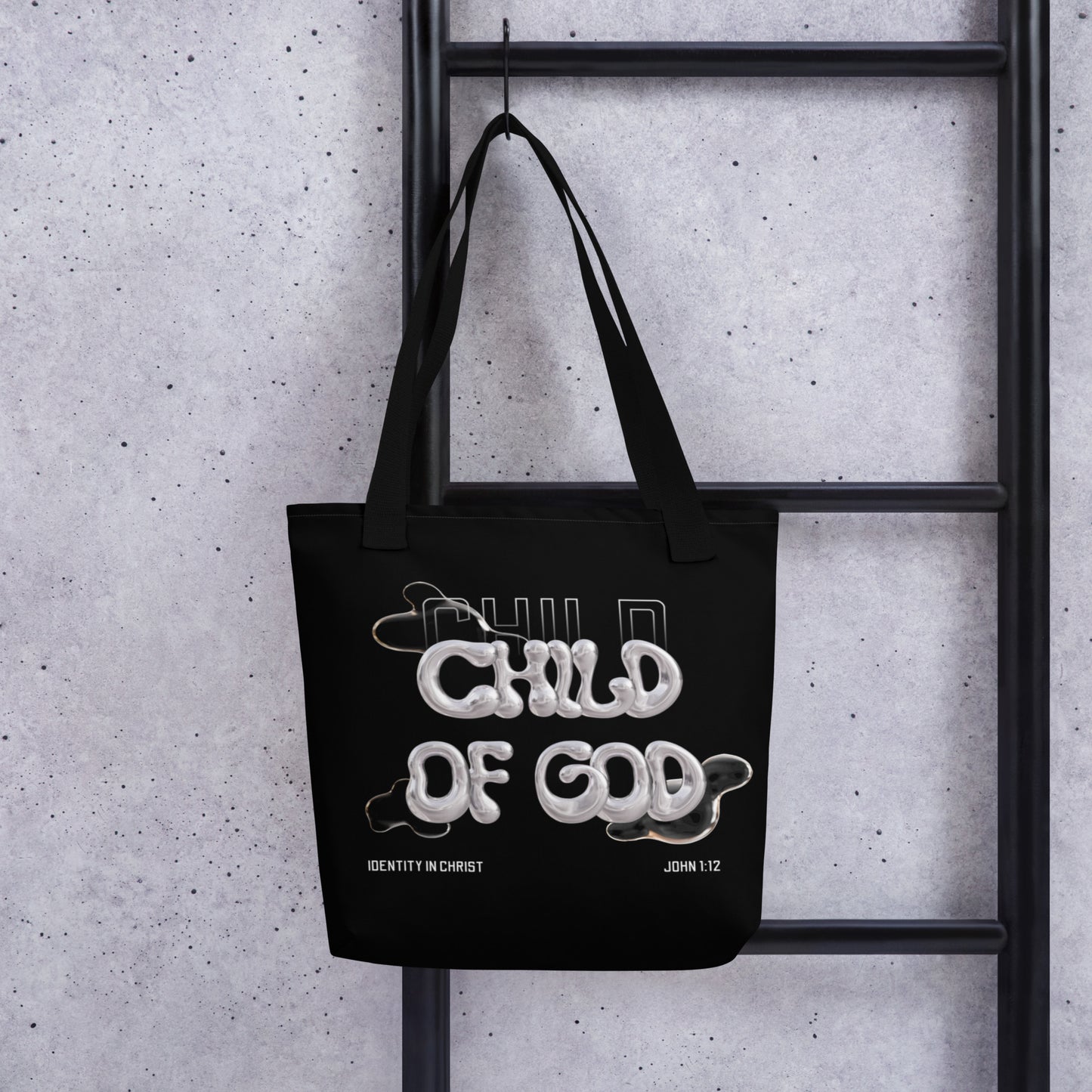 'Child of God' – Chrome 3D Tote bag
