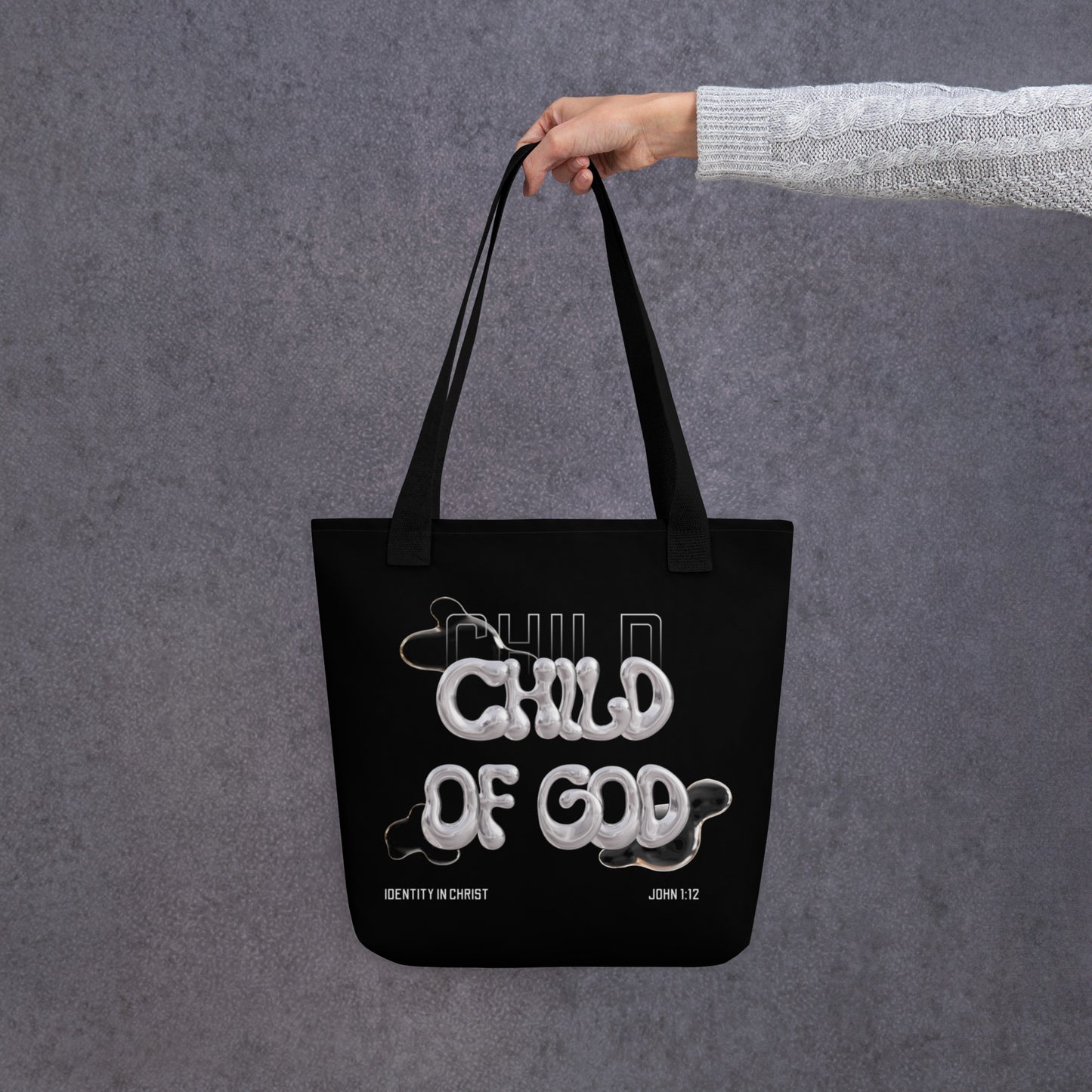 'Child of God' – Chrome 3D Tote bag