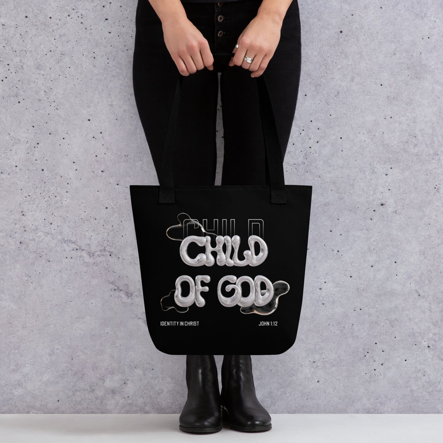 'Child of God' – Chrome 3D Tote bag