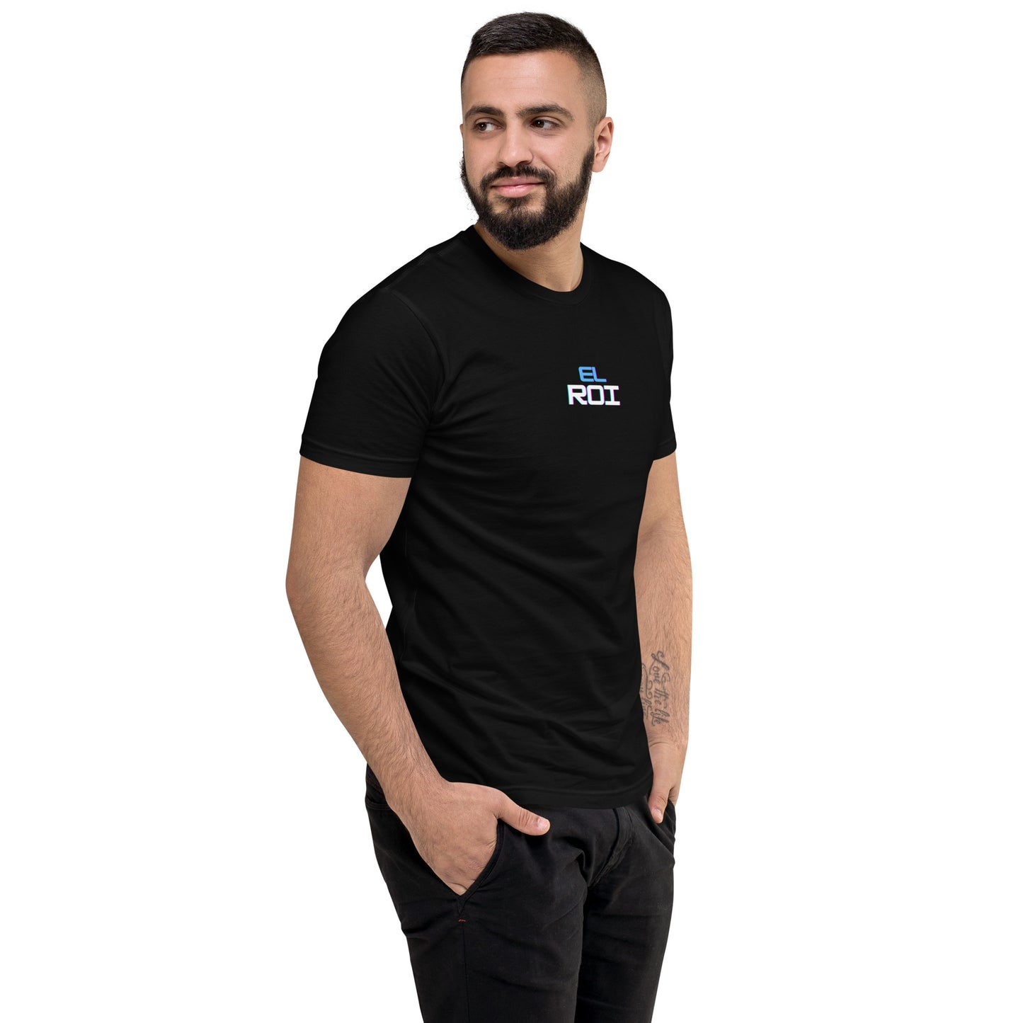 'El Roi – The God Who Sees Me' – Men’s Premium Fitted T-Shirt