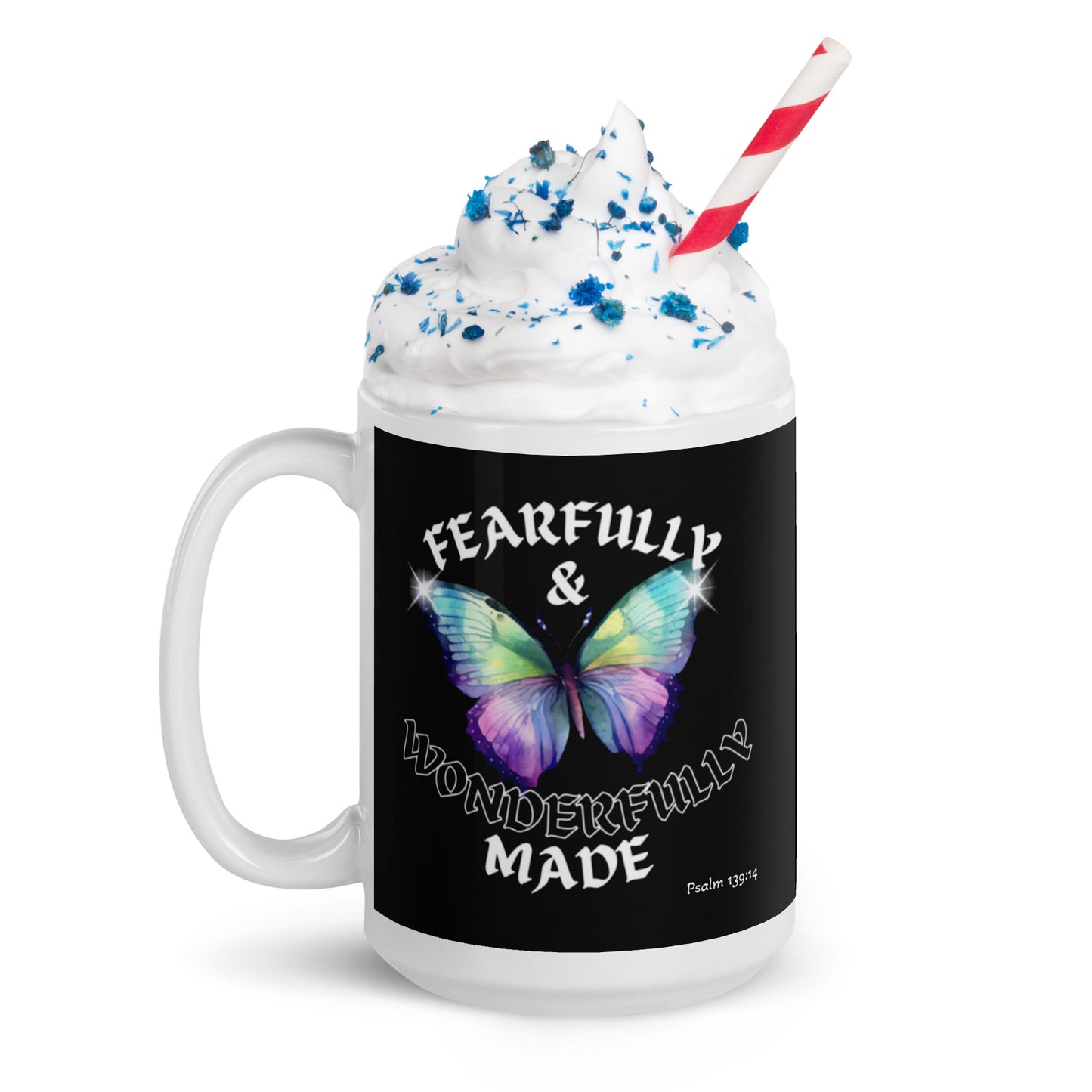 'Fearfully and Wonderfully Made' glossy mug - 15 oz